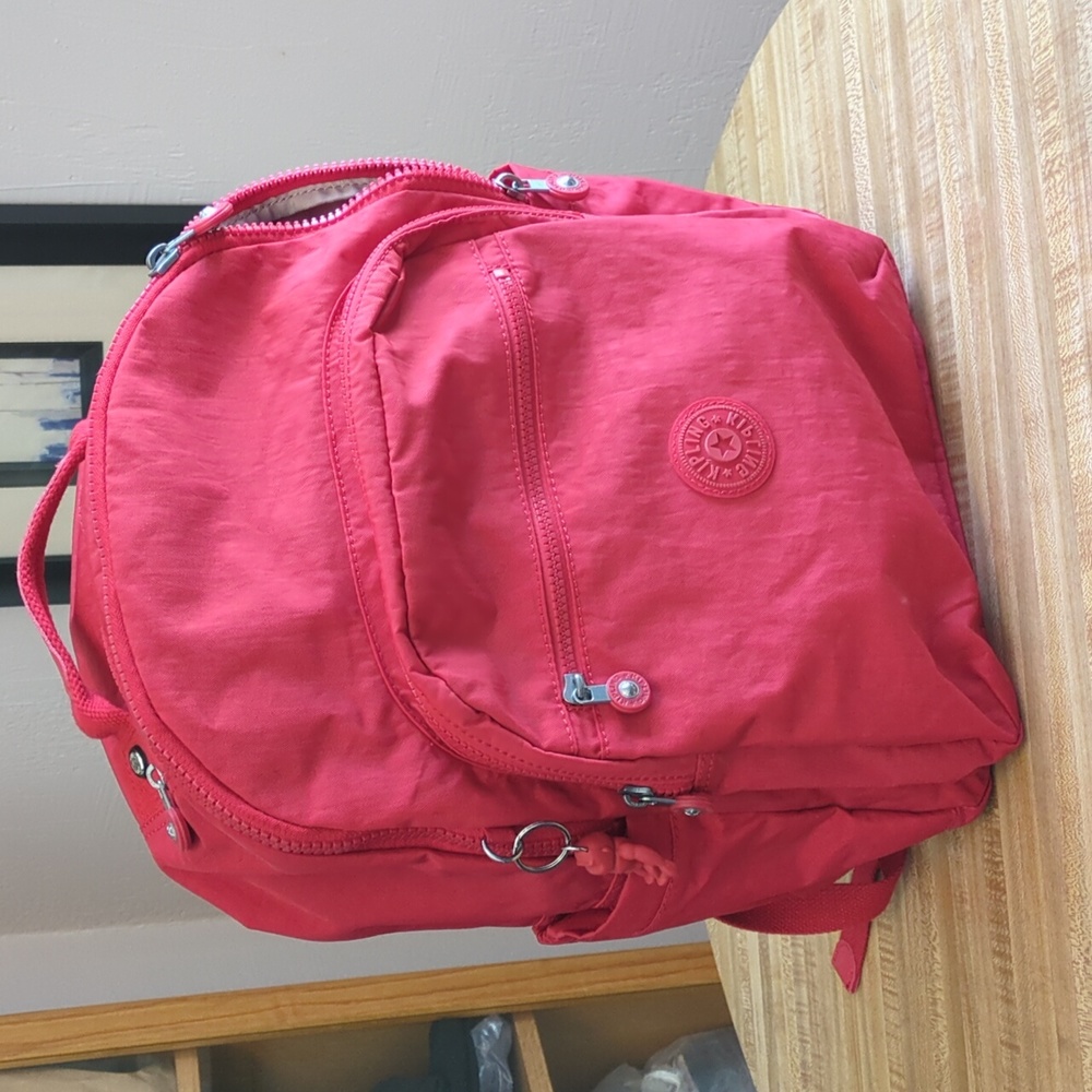 Red Kipling laptop backpack
